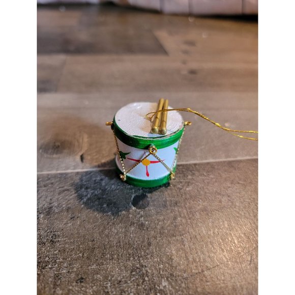 Drummer drum Mistletoe star Green ornament xmas - Picture 4 of 6